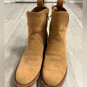 Tan Suede Ankle Boots